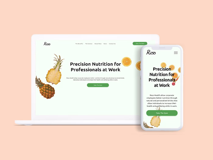 Branding, Logo and Website Design for Reso Health Ltd.