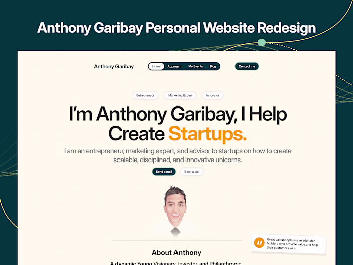 Anthony J. Garibay Personal Website in Framer