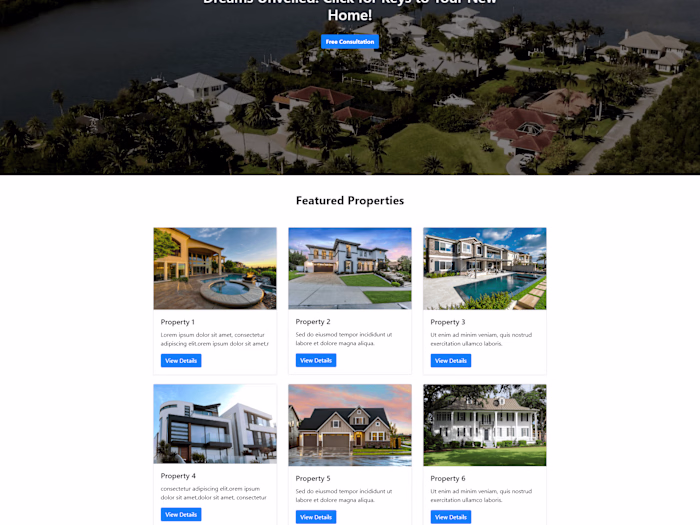 Real Estate Landing Page