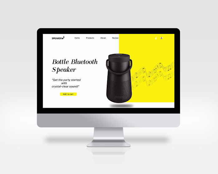 " SPEAKER" Landing Page:: Behance