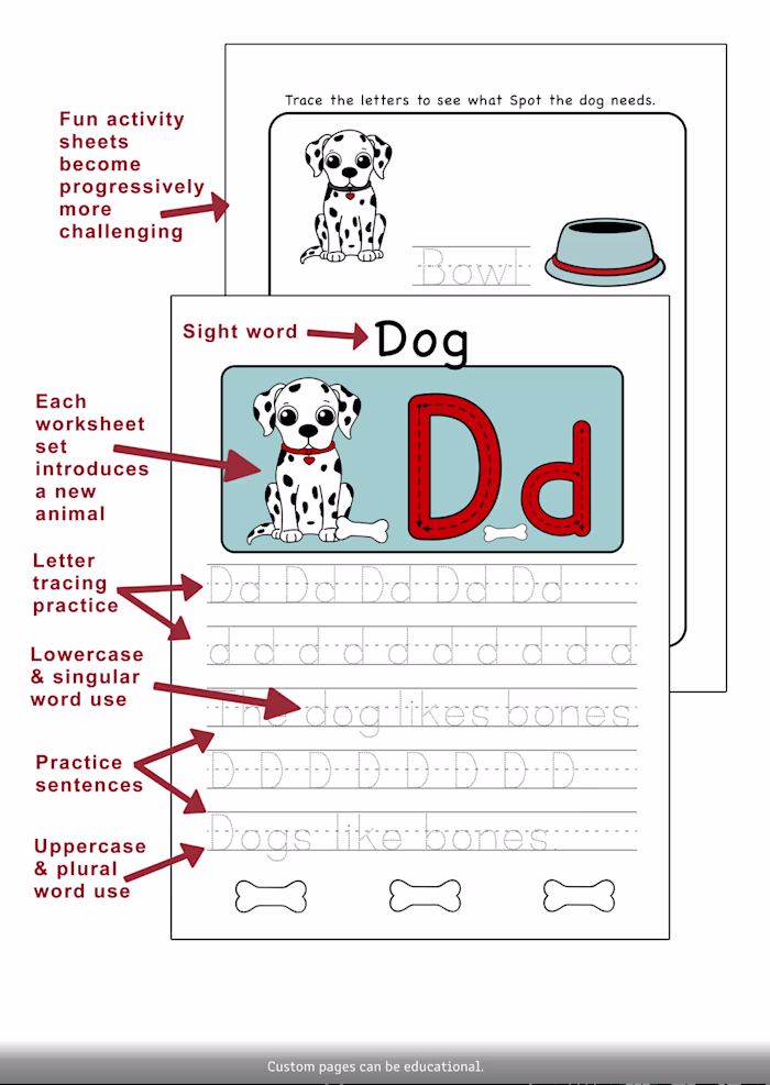 Children's Educational Book Page