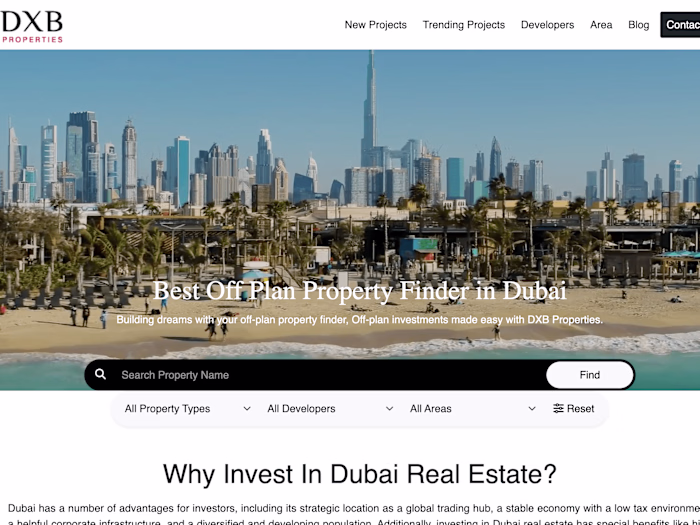 Website Strategy & Development for DXB Properties