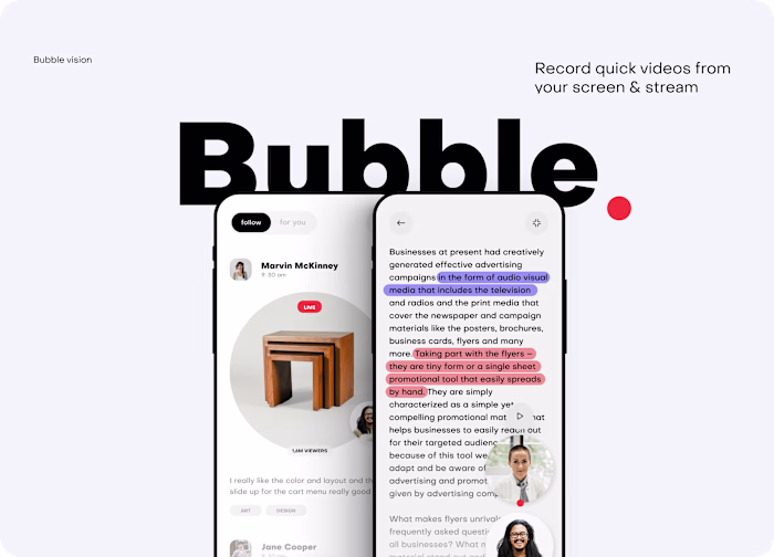 The Bubble App – Real-Time Social Networking Platform