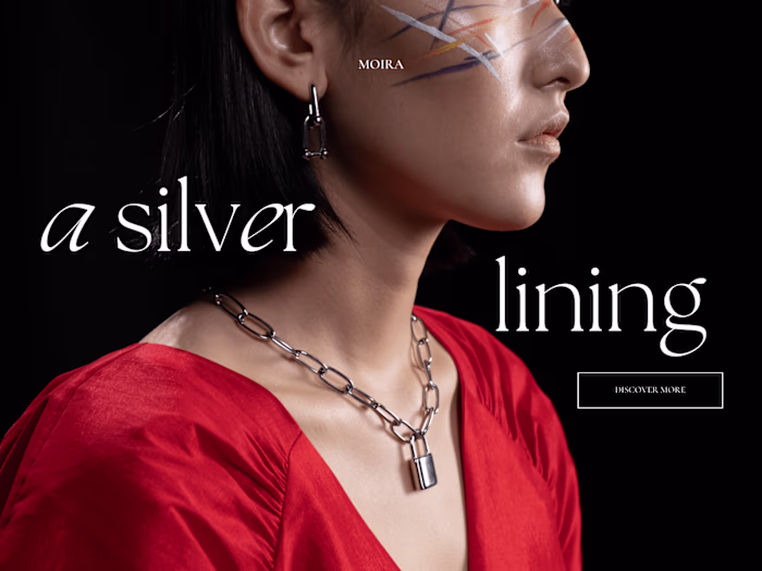 Website branding and copy for a jewelry brand concept