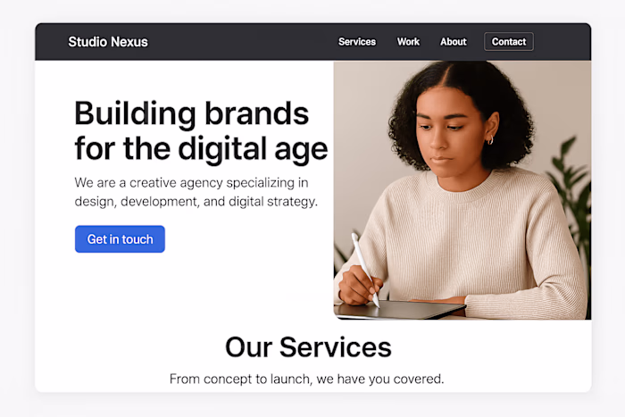 Website Landing Page Build