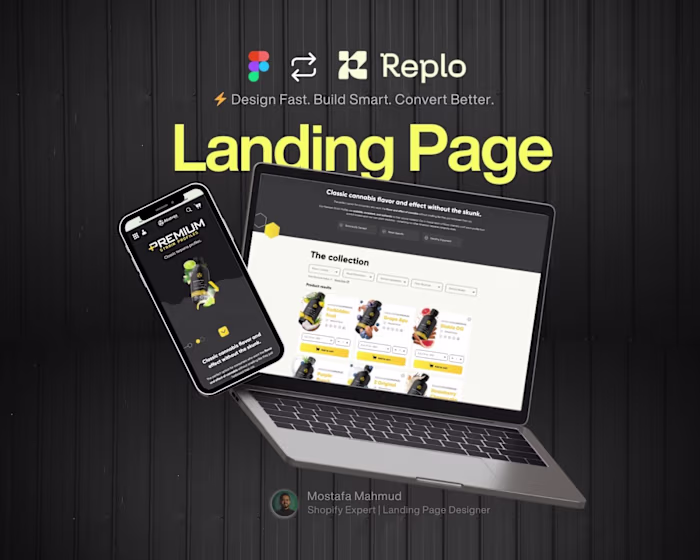 Designed a high-converting Shopify landing page for Wellness...