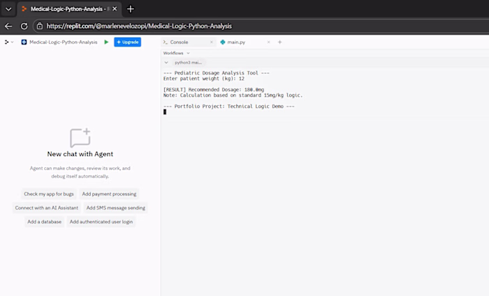 Pediatric Dosage Calculator (Python)
 ​A