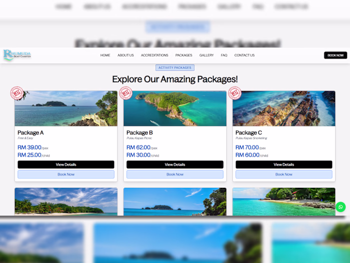 Rhumuda Online Boat Charter Platform Development