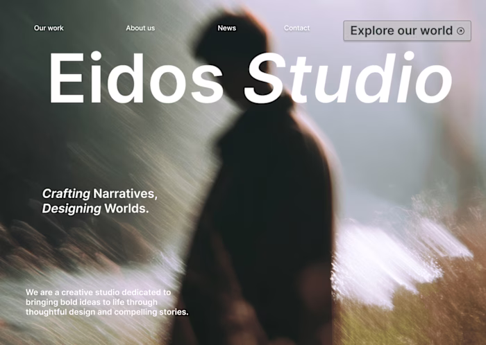 Eidos Studio, Creative studio branding and website