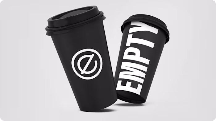 Empty Cup · Brand & UI/UX