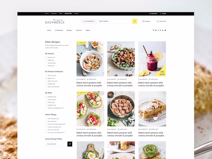 Fullstack Development of Food Blog Application