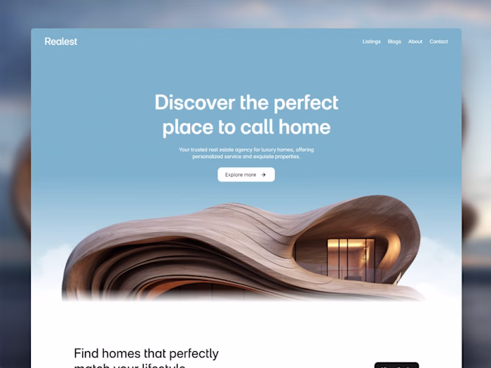 Landing Page Development for Devine Homes