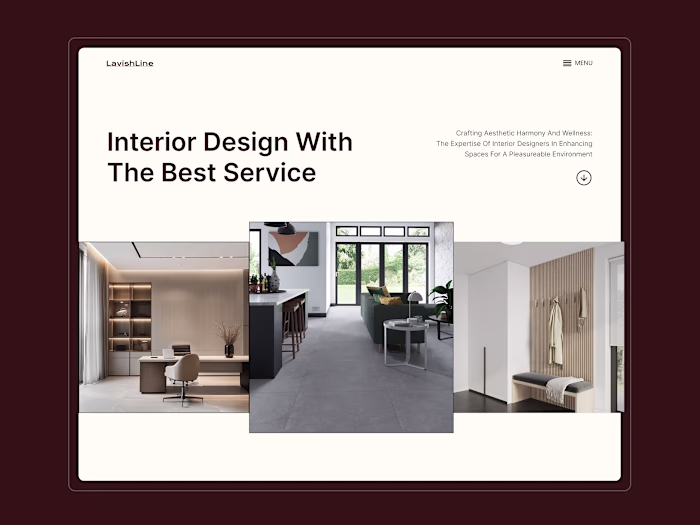 Lavishline — Interior Design Studio Website