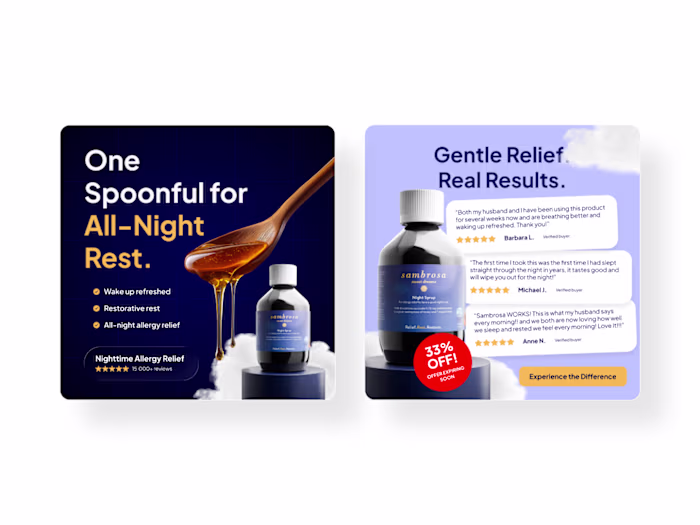 Cherry picked two of the best looking branded Meta ad creati...