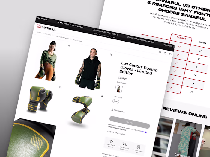 Sanabul | PDP Design & Development in Replo