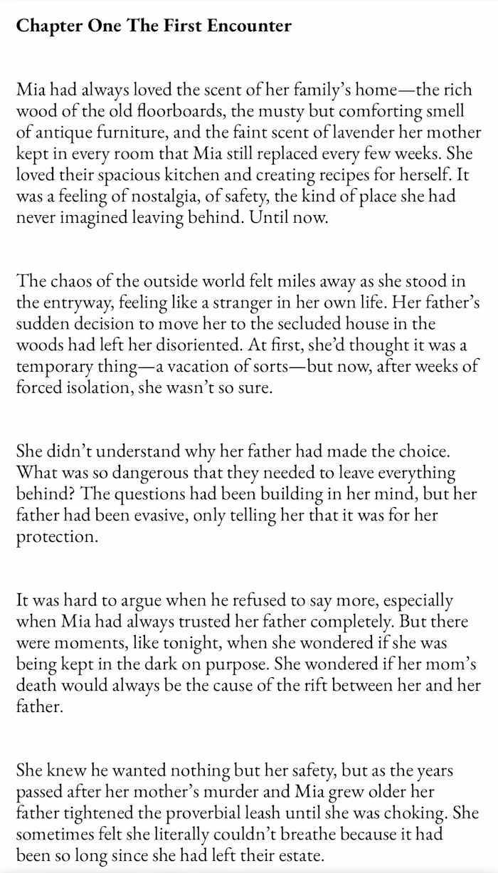 Serialized Romance Novel