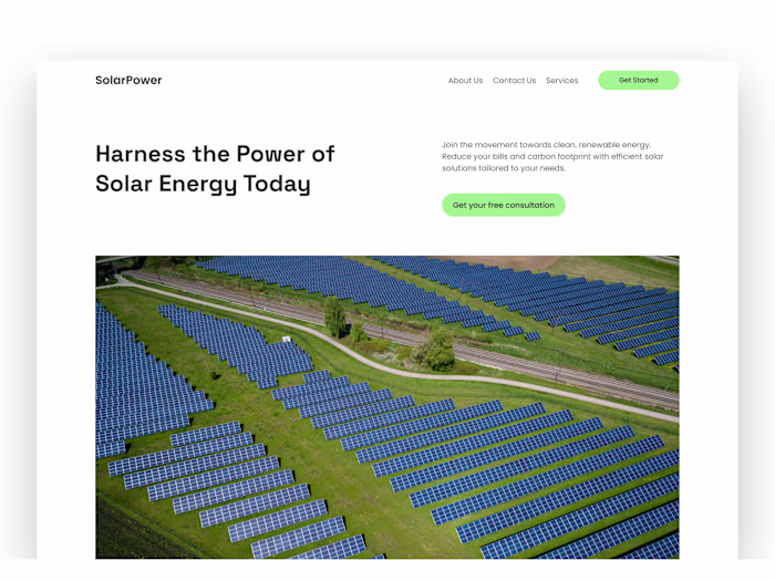 Website Design for SolarPower