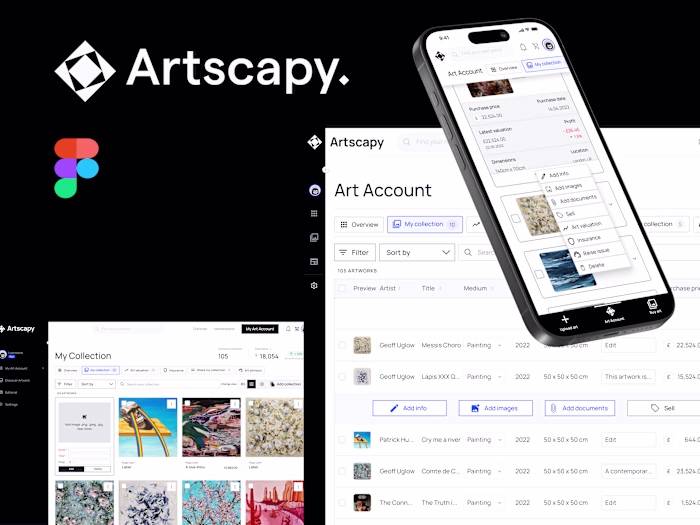
Artscapy - Dashboard & CMS