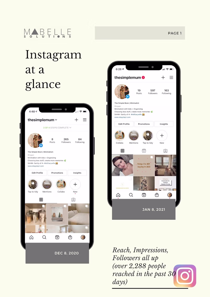 Content Creation and Engagement for @theSimpleMum