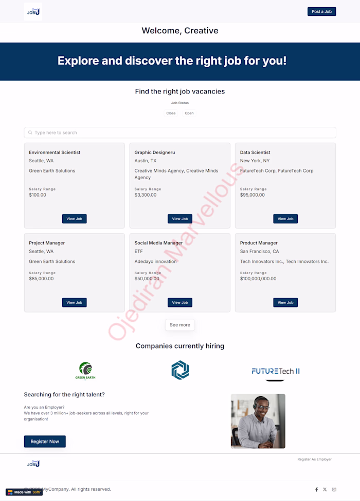 Job Board App: Seamless Hiring & Job Matching