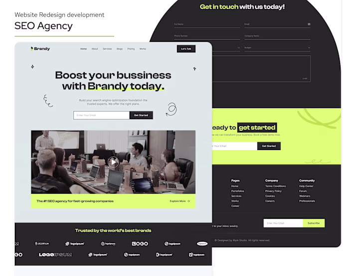 SEO Agency homepage development