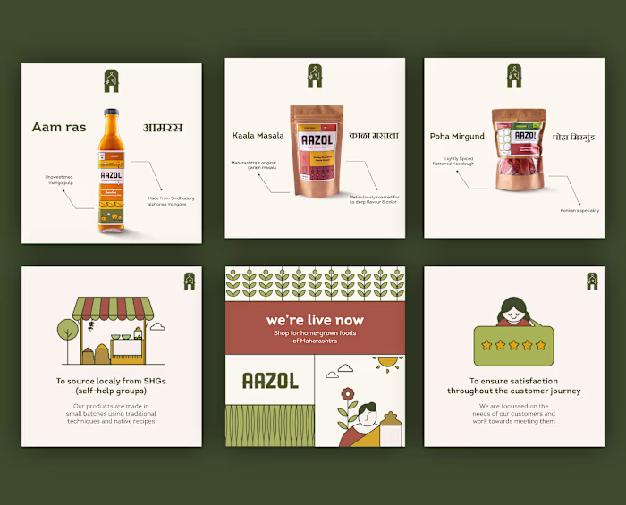 Aazol - Social Media Design