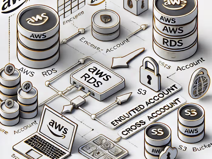 AWS RDS PostgreSQL encrypted multi-account backup