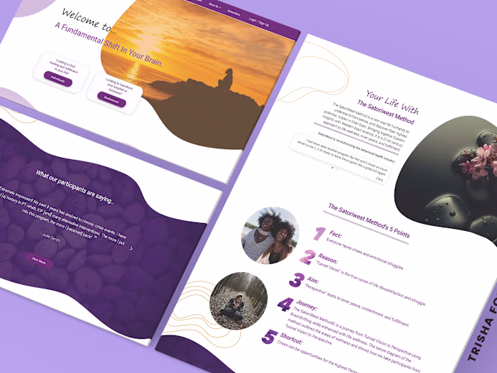 Mental Health - Curvy Website Mockup