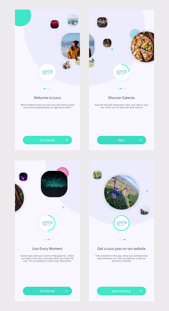 Onboarding Screens UI Design