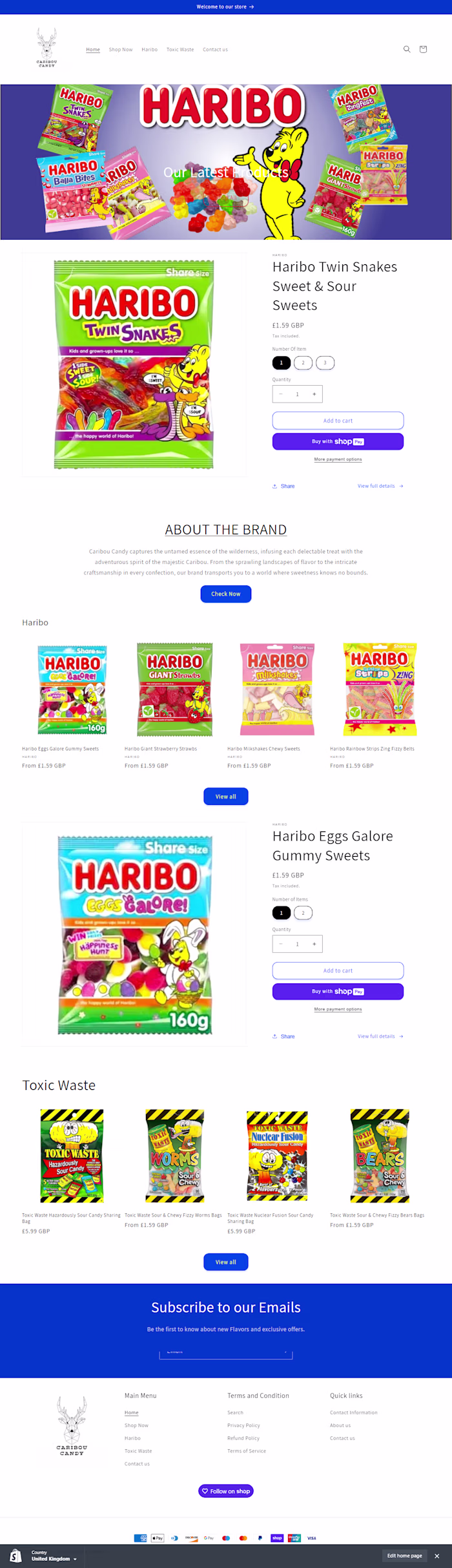 Shopify Ecommerce Website