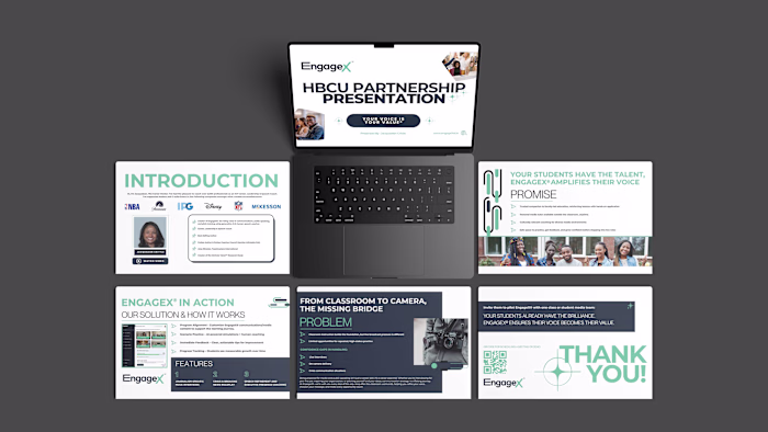 EngageX™ - Pitch Deck Design for HBCU's