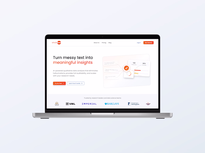 Qualitative Insights SaaS — UX/UI Case Study