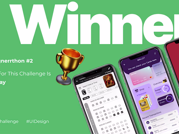🏆WINNER Designerrthon #2 UI-UX Design Challenge :: Behance