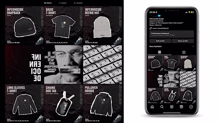 Streetwear Apparel Social Media Posts Design
