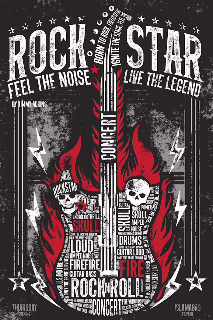 Rockstar poster design