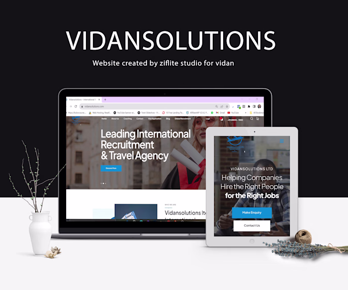 International Recruitment and Travel Agency website