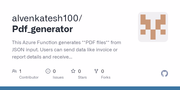 Azure Function: PDF Generator