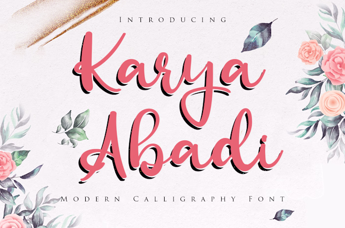 Karya Abadi - Modern Calligraphy Font