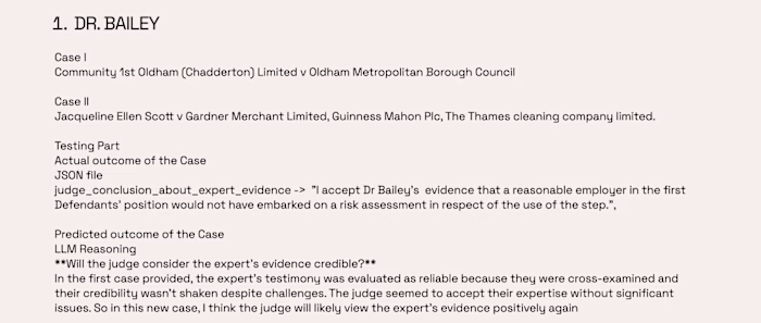 AI Legal Case Analysis — Expert Evidence Prediction This pro...