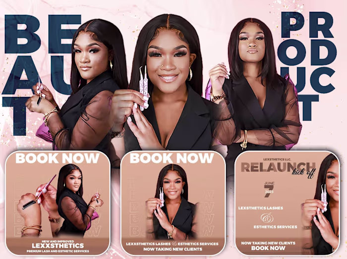 Social Media Add Design For LEXXSTHETICS LLC.