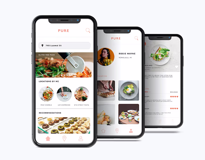 PURE - FOOD APP 