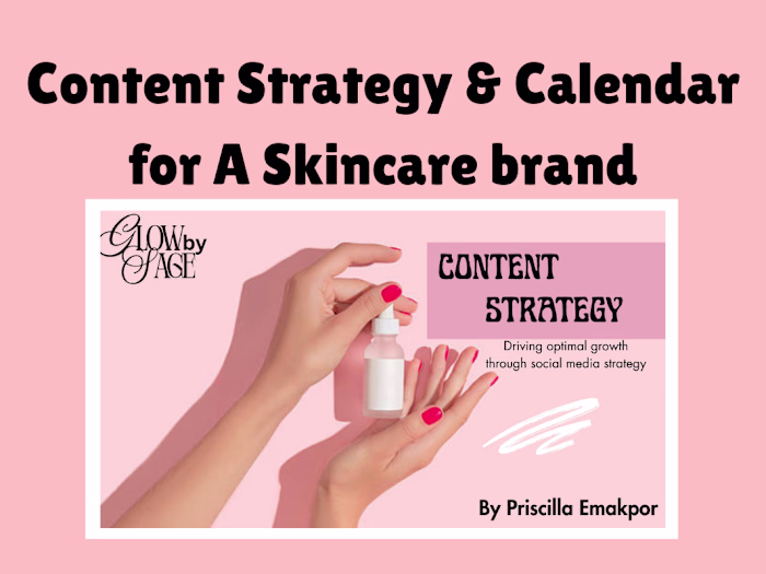 Instagram Content Strategy for Skincare Brand