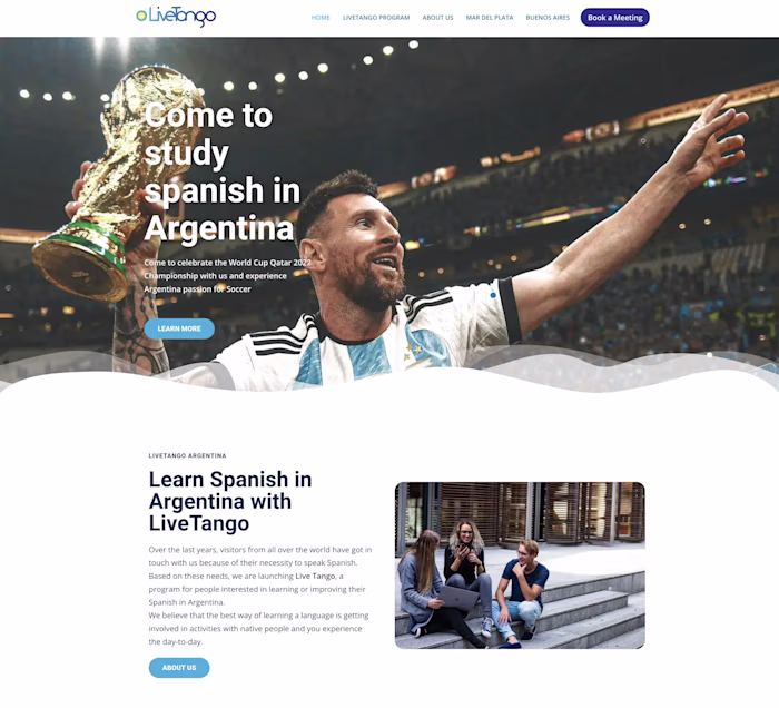 LiveTango - Spanish Program Website