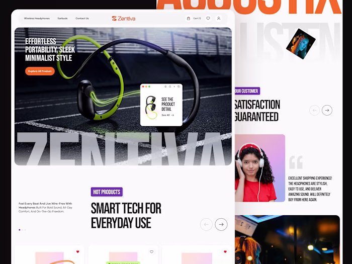 Zentiva – High-End Headphone eCommerce Experience
