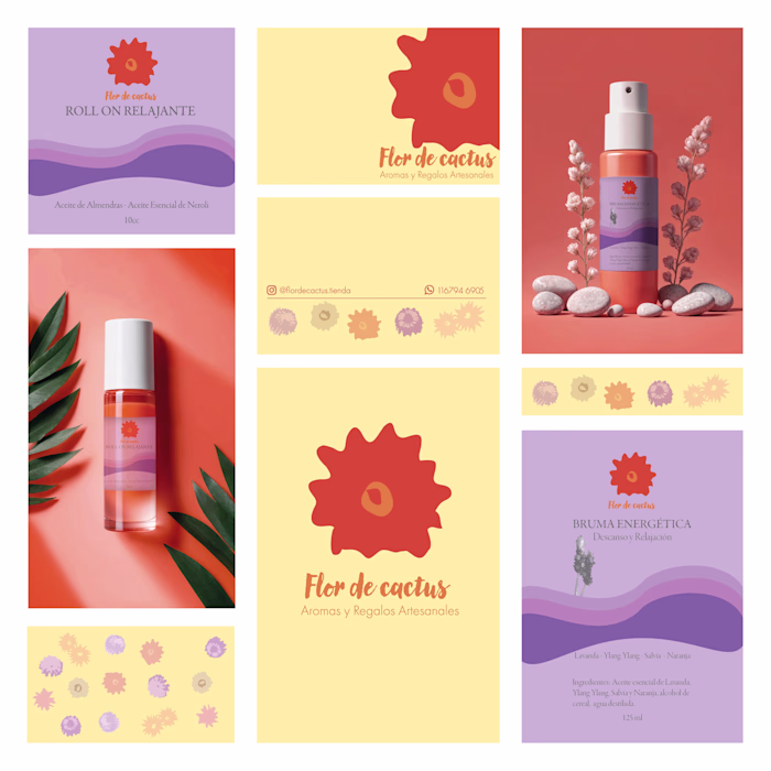 Brand Identity - Flor de Cáctus Aromaterapia