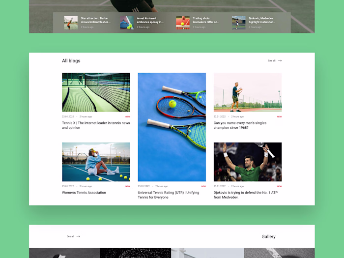 Sport News Website | Redesign