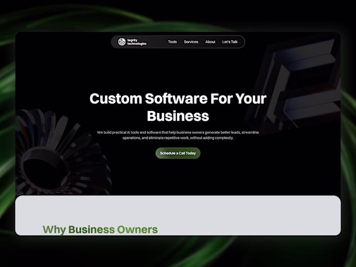 Tegrity Technologies Website Design and Development