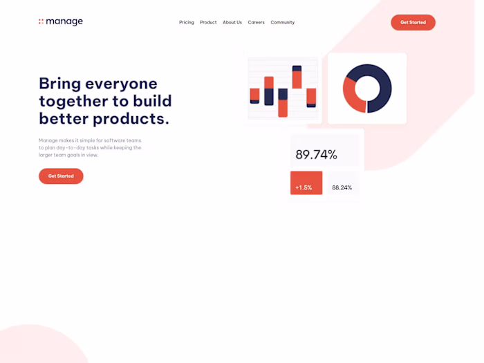 Manage Landing Page