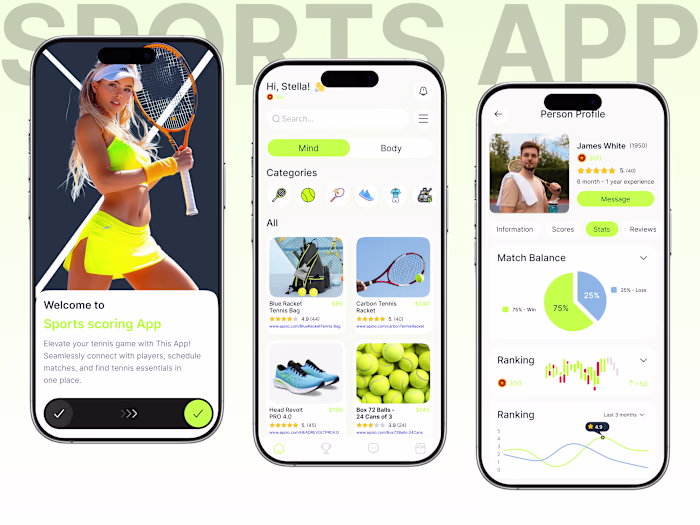 Sports Scoring App UI Design