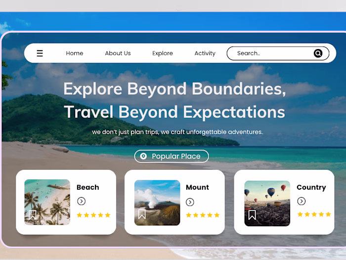 Responsive Travel Website with Laravel